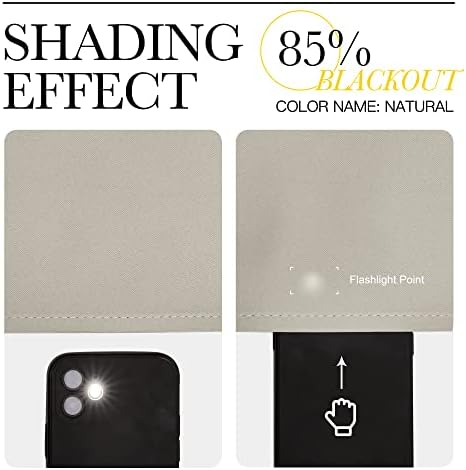 NICETOWN Room Darkening Curtain Panels, 1 Pair, 42 x 90-inch - Image 5