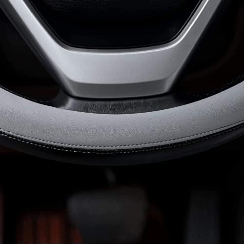 Valleycomfy Microfiber Leather Steering Wheel Covers Universal 15 inch - Image 5