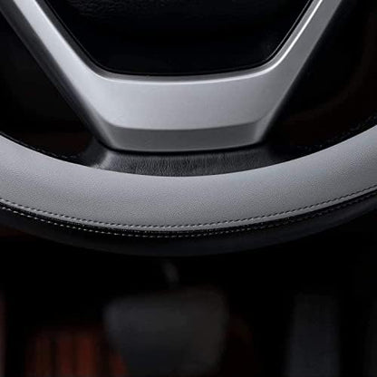 Valleycomfy Microfiber Leather Steering Wheel Covers Universal 15 inch - Image 5