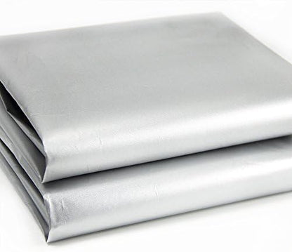 Blackout Drapery Shade Fabric Black and Silver 100 Percent Shading Light - Image 2