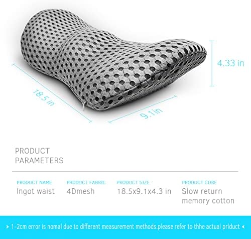 Lumbar Support Pillow for Office Chair, Memory Foam Lumbar Pillow for Lower - Image 4
