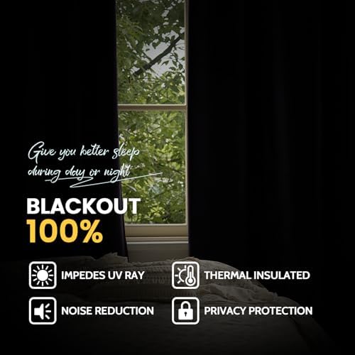 Yakamok Lilac 100% Blackout Curtains 96 Inches Long - Image 7