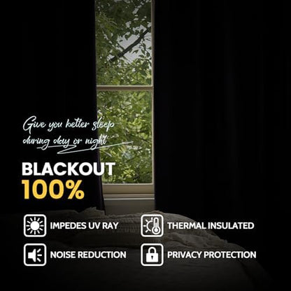 Yakamok Lilac 100% Blackout Curtains 96 Inches Long - Image 7