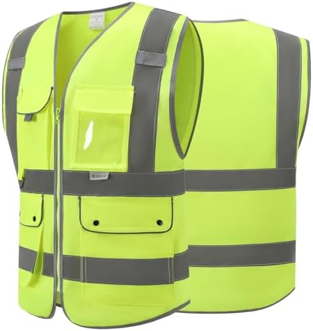 XIAKE Reflective Safety Vest for Men & Women High Visibility Class 2 Vest - Image 2