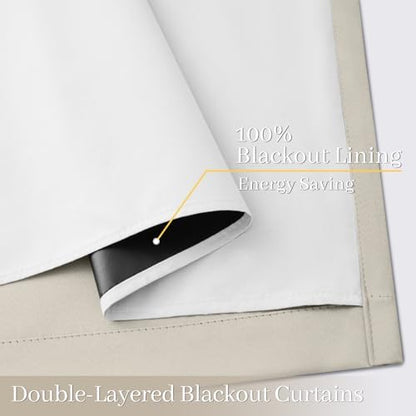 Yakamok Stone Blackout Curtains 63 Inches Long - Image 4
