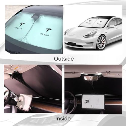 300T Sunshade for Tesla Model Y Model 3, Car Accessories 2026 for Tesla - Image 6