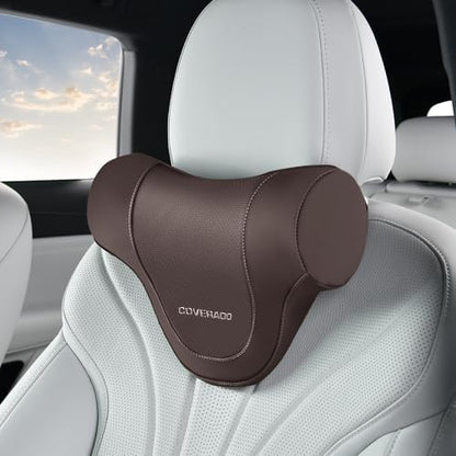 Coverado Car Headrest Pillow, Ergonomic Memory Foam Car Neck Pillow by COVERADOAUTO