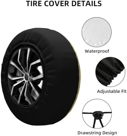 Spare Tire Cover Weatherproof Wheel Protectors Universal Wheel Covers - Image 3