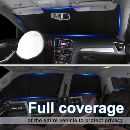 8PCS Window Shade for 2019-2024 2025 Mazda 3 Accessories Foldable Sunshade Side - Image 2