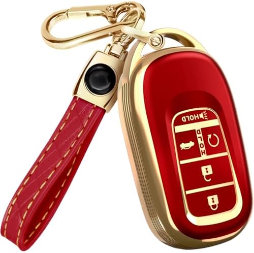 Lucrum Compatible with Honda Key Fob Cover & Keychain by Lucrum