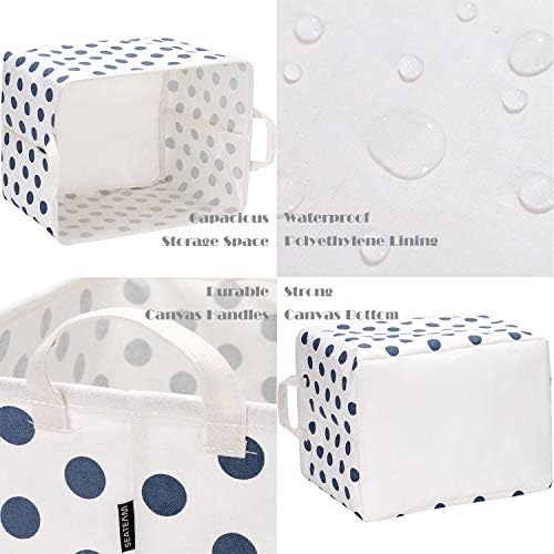 Sea Team Large Rectangle Open-Top Canvas Storage Basket - Image 4