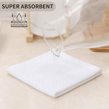 Kitinjoy 100% Cotton Waffle 6-Pack Kitchen Towels - Image 3