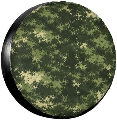 Spare Tire Cover，Army Green Camo Camper Spare Tire Cover Waterproof Sun by Unknown