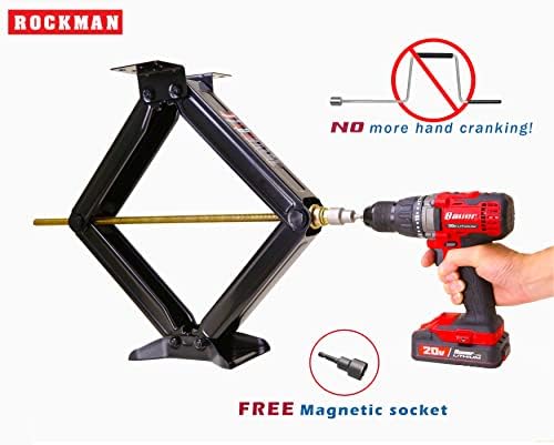 ROCKMAN 24" 7500lbs RV Camper Trailer Stabilizer Leveling Scissor Jacks PK2 - Image 3