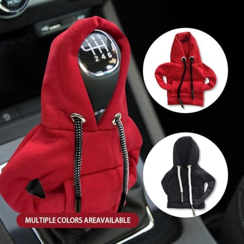 JOYCOURT 2PCS Car Gear Shift Hoodie Auto Shifter Knob Cover - Image 6