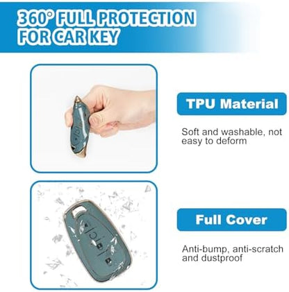 Rislobx Key Fob Cover Fit for Chevy Key, Car Key Case Protector for Volt Bolt - Image 5