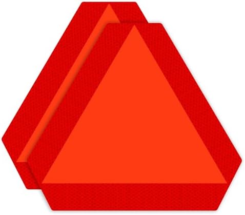 IGNIXIA Slow Moving Vehicle Sign, PVC Vinyl Decal Slow Moving Vehicle Triangle by IGNIXIA