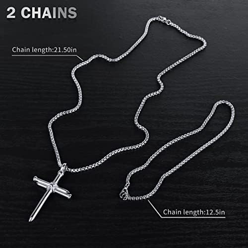 Isaiah 41:7 Nail Cross for Car Rearview Mirror Hanging Accessories Pendant - Image 4