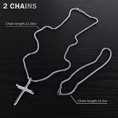 Isaiah 41:7 Nail Cross for Car Rearview Mirror Hanging Accessories Pendant - Image 4