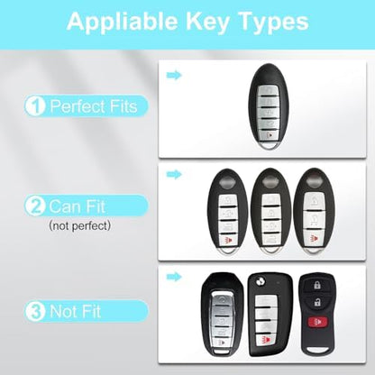 for Nissan Key Fob Cover with Keychain - Image 3