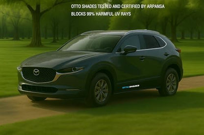 Custom Magnetic Mesh Sunshade for Mazda CX30 2020-2025, Rear & Port Windows Sun - Image 2