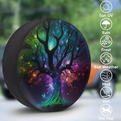 Tree of Life Spare Tire Cover 16in Spare Wheel Covers Tire Storage Cover - Image 3