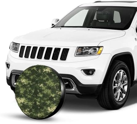 Spare Tire Cover，Army Green Camo Camper Spare Tire Cover Waterproof Sun - Image 4