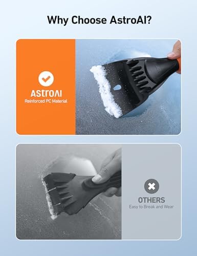 AstroAI Ice Scraper for Car Windshield, Snow Scraper - Image 3