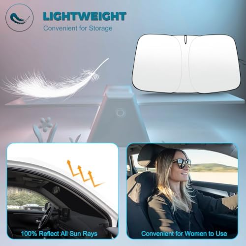 Foldable Front Windshield Sunshade fit - Image 6