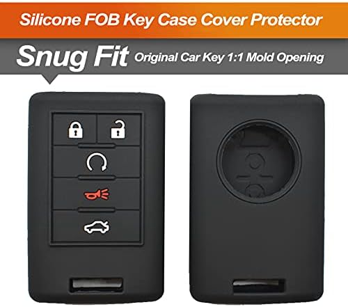 Silicone Key Fob Cover Fit for Cadillac ATS CTS DTS Escalade Escalade ESV SRX - Image 3