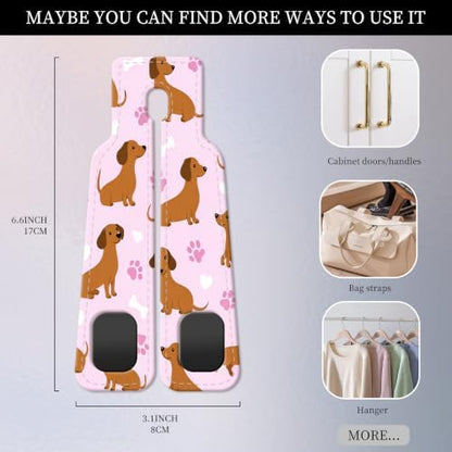 PU Leather Car Seat Hook, Storage Headrest Hanger, Cute Car Backseat Organizer - Image 4
