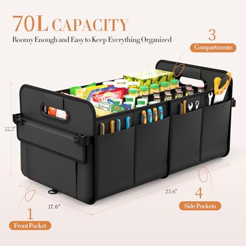 titiyiof Trunk Organizer For Suv & Sedan, Car Organizers and Storage, - Image 3