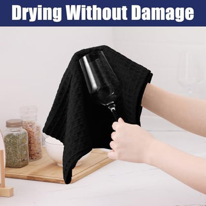 Homaxy Microfiber Waffle Weave Kitchen Dish Cloths, 12 Pack - Image 4