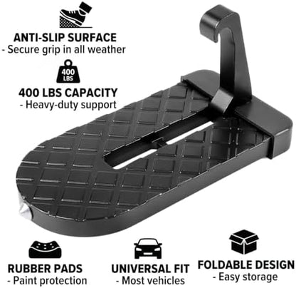 Car Door Step for Roof Access, Foldable Door Latch Step - Image 3
