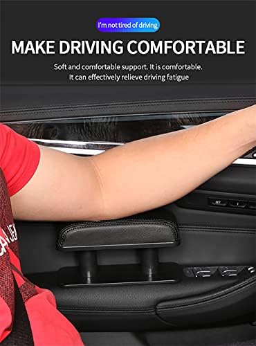 JEYODA Car Armrest Pad, Left Elbow Support, General Leather Booster Pad - Image 2