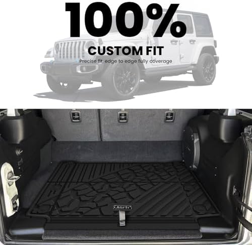 LASFIT Cargo Mat for Jeep Wrangler 4XE 2021-2025 4 Doors - Image 3