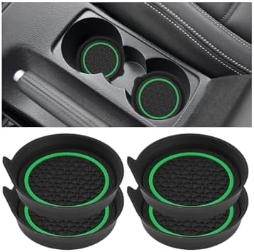 HZEL 4PCS 2.75 Inch PVC Car Cup Holder Coasters by Unknown