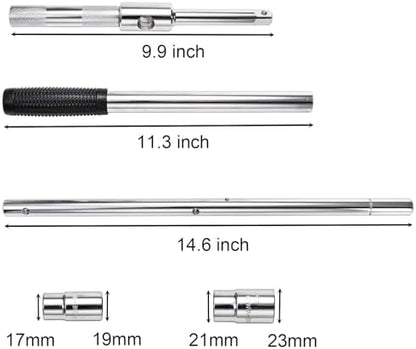 yarlung 25" Extended Lug Wrench, 4 Way Wheel Nut Wrench Set - Image 2