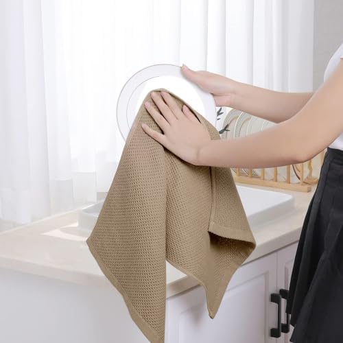 Homaxy 100% Cotton Waffle Weave Kitchen Dish Towels 6-Pack - Image 4
