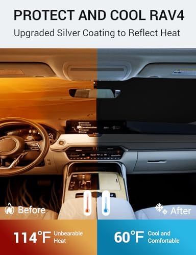 Proadsy Custom Fit 2024-2026 Mazda CX-90 Windshield Sun Shade, Blocks Heat - Image 3