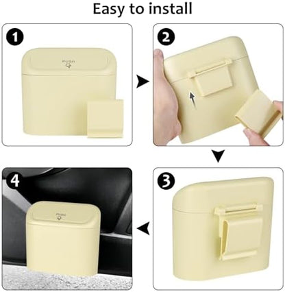Accmor Car Trash Can, Portable Vehicle Trash Bin - Image 3