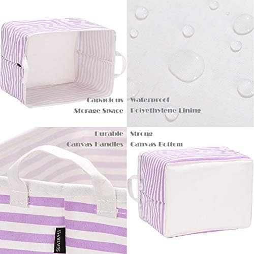 Sea Team Large Rectangle Open-Top Canvas Storage Basket - Image 5