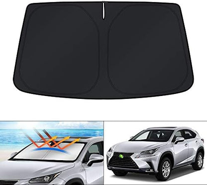KUST Windshield Sun Shade for 2015-2021 Lexus NX300h/NX300/NX200t Accessories by KUST