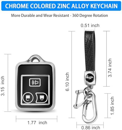 QBUC for Ford 3 Buttons Key Fob Cover - Image 3