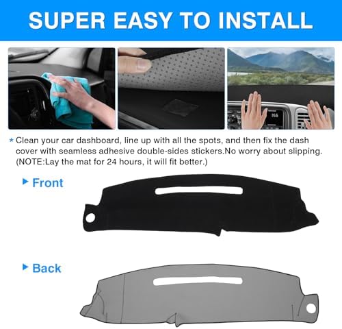 Autorder Dashboard Cover Mat for 1997-2000 Chevy Chevrolet Silverado/GMC Sierra - Image 5