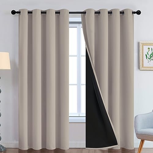 Yakamok Natural Blackout Curtains 84 Inches Long by Yakamok
