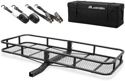ARKSEN 60" x 23" x 5.5" Hitch Cargo Carrier, 500 Lbs Capacity Luggage Rack by ARKSEN