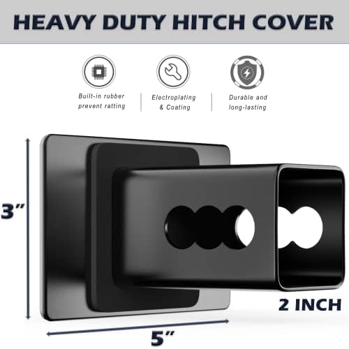 Heavy American Flag Metal Trailer Hitch Cover - Image 4