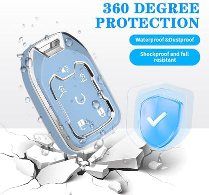 for Chevy GMC Key Fob Cover 6 Buttons Key Case 2016-2025 - Image 5