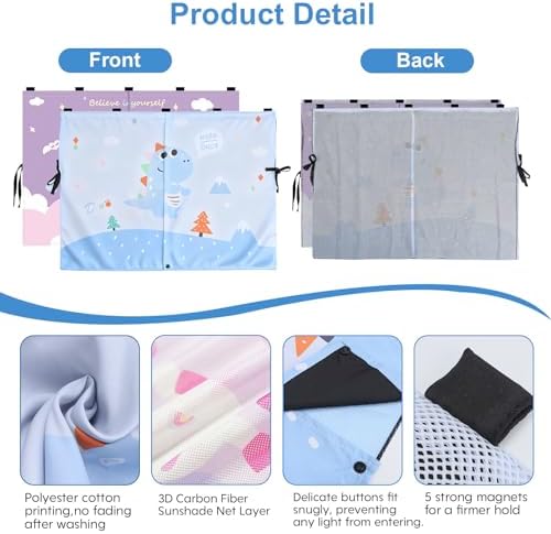 2 Pack Magnetic Car Window Shade - Image 2